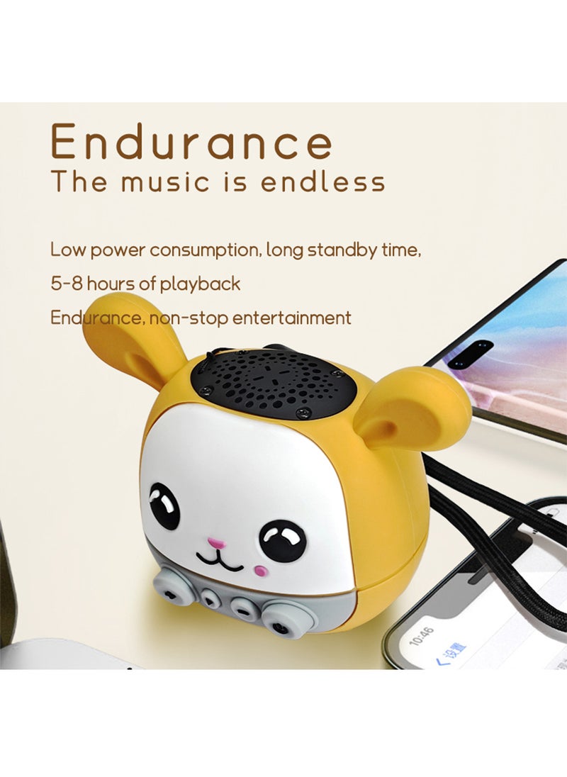 Generic Children Wireless Bluetooth Speaker, Waterproof Mini Portable Outdoor TF Card FM Radio Cartoon Cute Bunny Gift Speaker,   Children's birthday gift  - Image 5