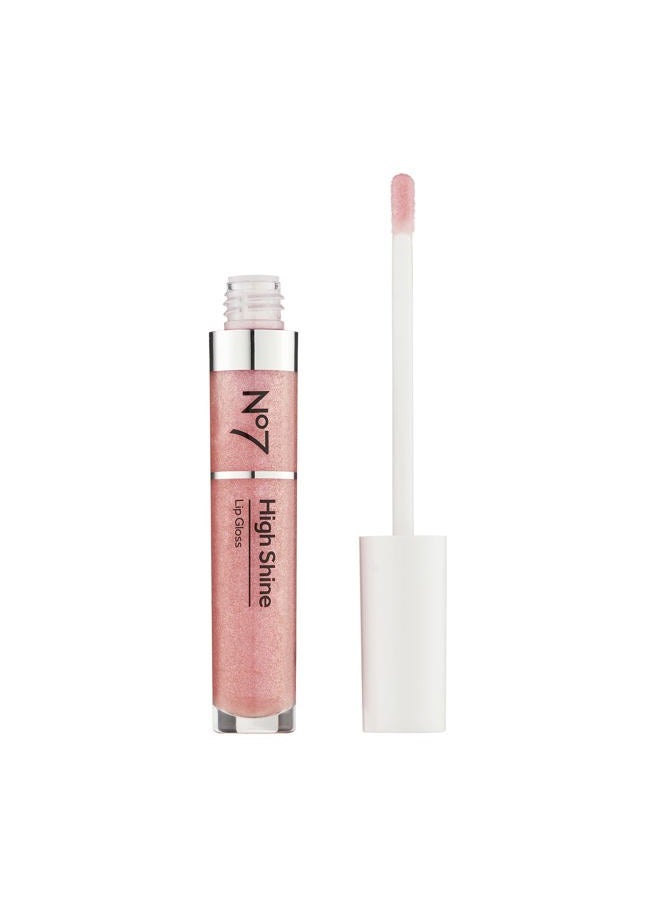 No7 High Shine Lip Gloss - Pink Slip - Moisturizing, High-Shine Lip Gloss with Jojoba Oil for Lips - Hydrating, Longwear Lip Makeup - Non-Sticky Formula (8ml) - Image 2