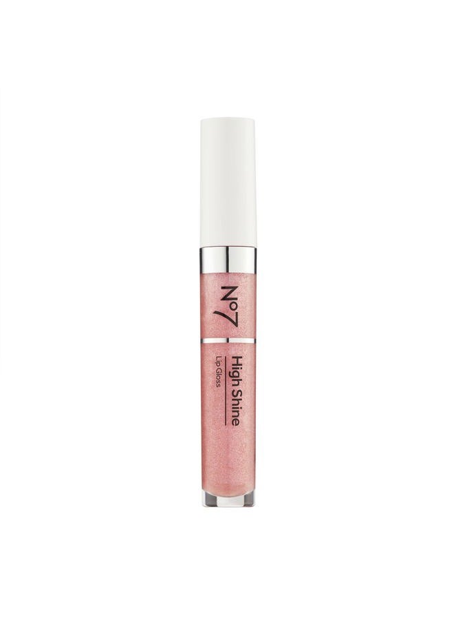 No7 High Shine Lip Gloss - Pink Slip - Moisturizing, High-Shine Lip Gloss with Jojoba Oil for Lips - Hydrating, Longwear Lip Makeup - Non-Sticky Formula (8ml) - Image 1