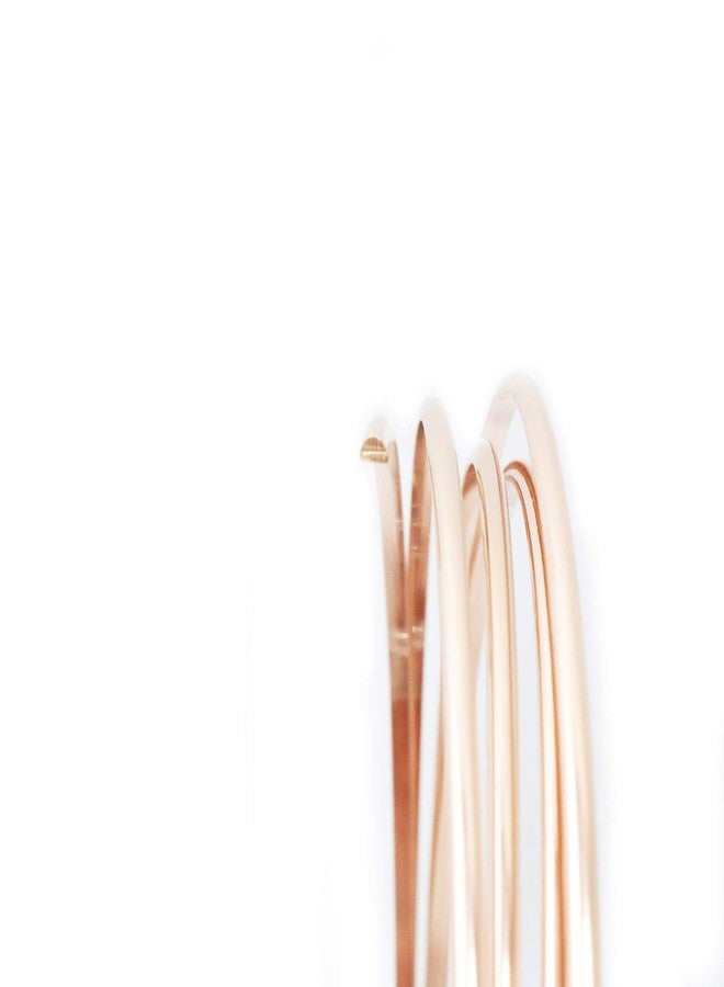 Craft Wire 21 Gauge, 14/20 Rose Gold Filled Wire (Half Round) Dead Soft 14K Pink Gold Filled Wire Made in USA - 5FT by CRAFT WIRE - Image 3