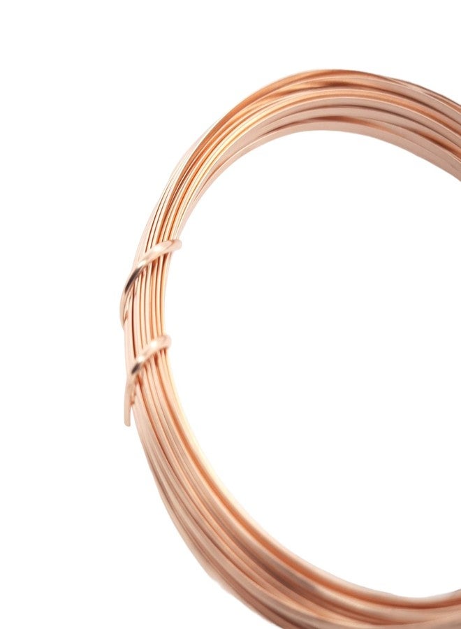 Craft Wire 21 Gauge, 14/20 Rose Gold Filled Wire (Half Round) Dead Soft 14K Pink Gold Filled Wire Made in USA - 5FT by CRAFT WIRE - Image 5