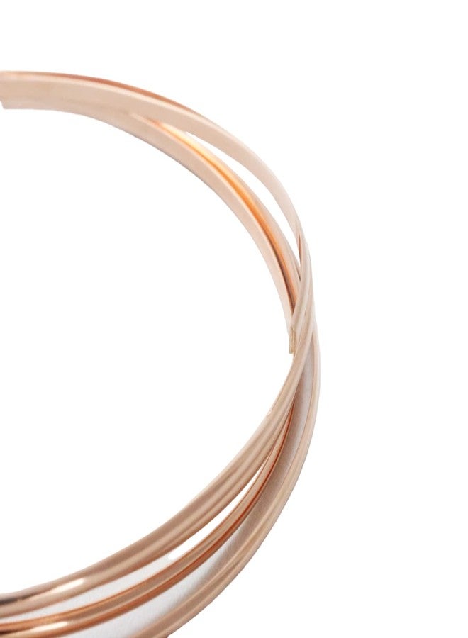 Craft Wire 21 Gauge, 14/20 Rose Gold Filled Wire (Half Round) Dead Soft 14K Pink Gold Filled Wire Made in USA - 5FT by CRAFT WIRE - Image 4