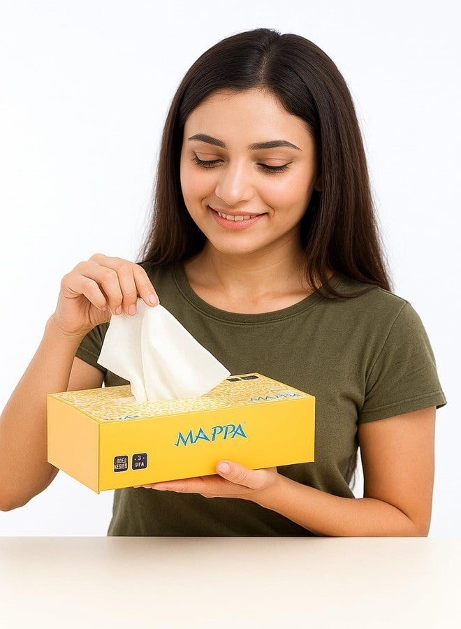 MAPPA The Professional Choice 2 Ply Facial Tissue Soft Pack - 100 Pulls Per Pack | Soft & Strong Facial Tissues for Everyday Use | Hypoallergenic, Durable & Gentle on Skin | Pack of 1 - Image 1