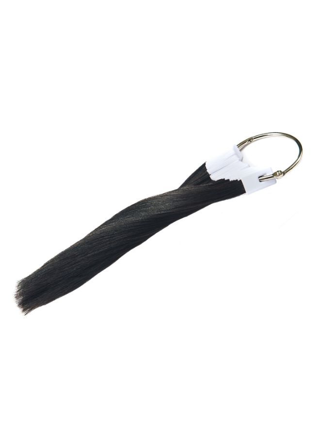 NIBEMINENT Straight Natural Hair Swatches With Ring Black 8inch - Image 3