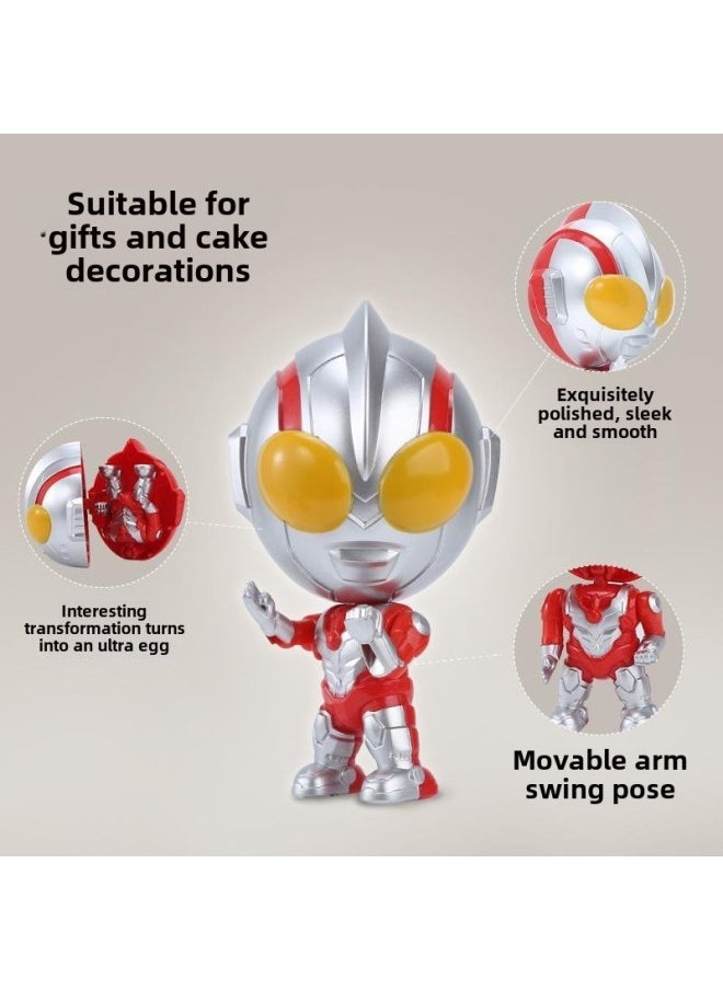 null - Deformation Toys Gashapon Doll Robot Model Kindergarten Cake Baking Ornaments Doll Machine Lucky Draw Small Gifts-Color:G29-black Dragon Armor Bag (applicable To 75mm Gashapon) - Image 1