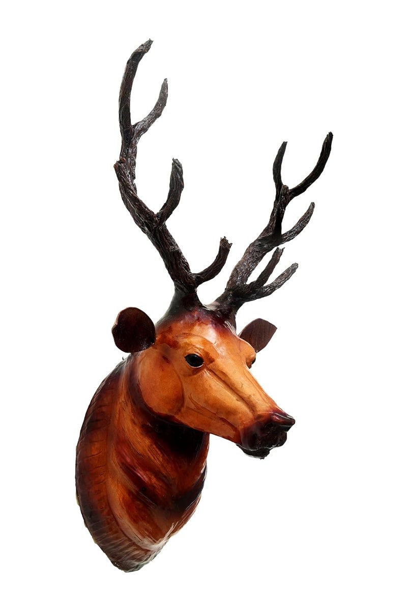 NB Crafted Wall Hanging Deer Head showpieces for Home Living Room Balcony Hotel Restaurants Decoration and Wall Mounted Home Decors Item Pack of 1 - Image 1