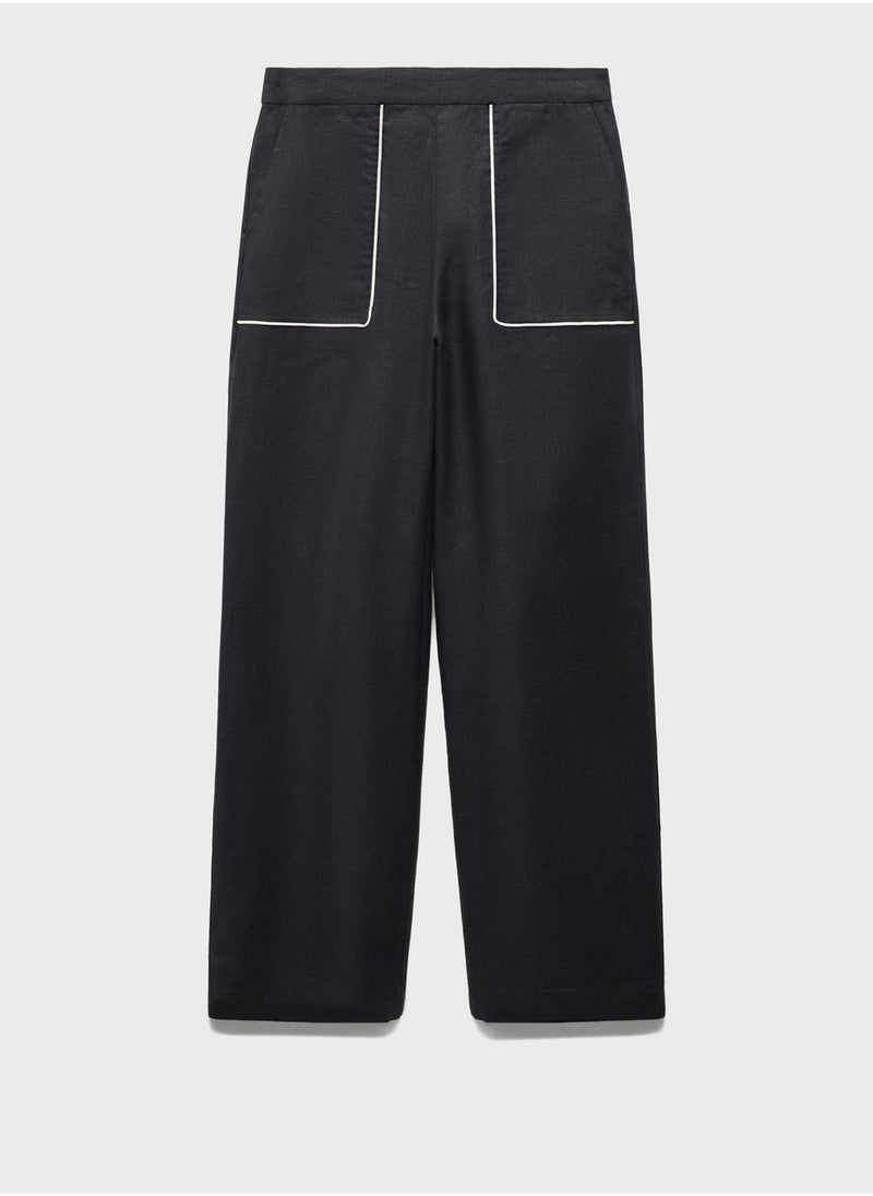 MANGO - High Waist Pants - Image 1
