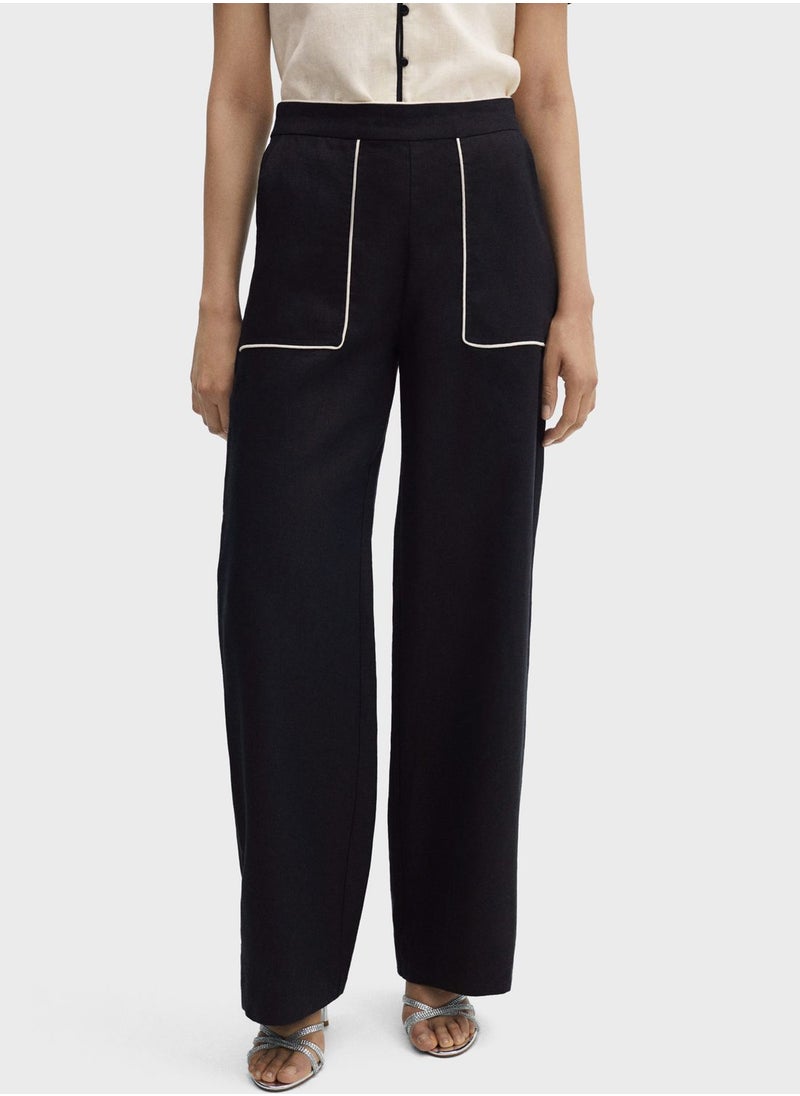 MANGO - High Waist Pants - Image 1