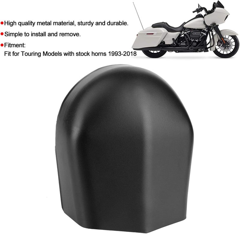 Fydun Cover Hd - Horn Cover Replacement?Motorcycle Horn Cover Replacement Compatible with Touring with Stock Hofor RNS 1993?2018 (Black) - Image 2