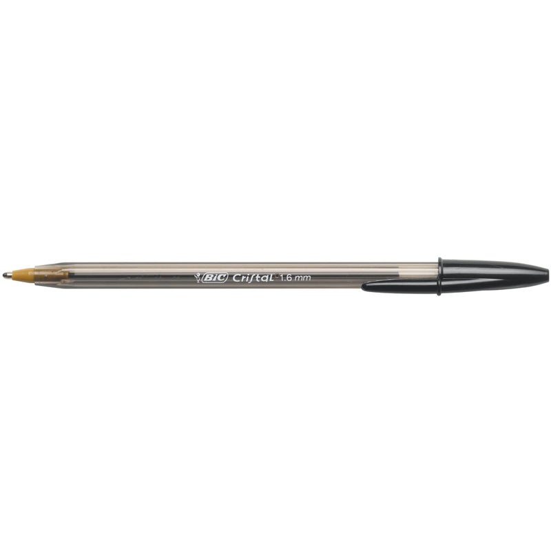 Bic قلم حبر جاف بيك كريستال إكسترا بولد، نقطة عريضة (1.6 مم) لخطوط زاهية ودرامية، أسود، 24 قطعة - Image 2