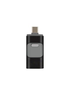 Generic USB Flash Drive Large Memory Multi-function USB Flash Drive Sufficient High-speed Switchable Plug Mobile Phone USB Flash Drive Large Capacity-Colour:Black (large Window)-Capacity:4GB  - Image 1