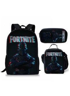 FORTNITE Fortnite Backpack with Large Capacity Three Piece Backpack and Student backpack 