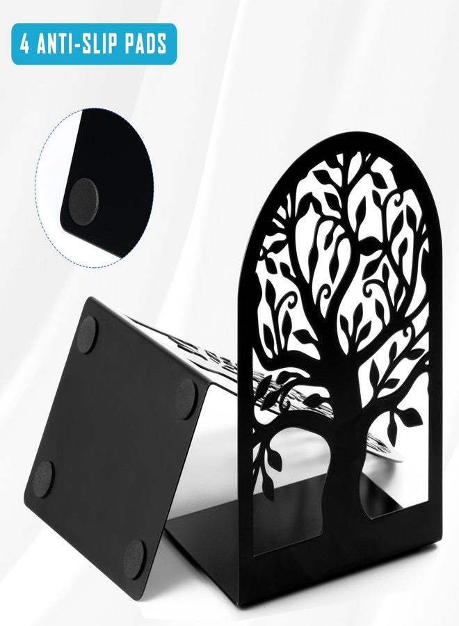 HappyHapi Decorative Bookends for Shelves, 20 Pcs Metal Book Ends for Heavy Books, 10 Pair Black Book Stopper for Home Office Library, 6.9" x 4.7" x 3.5" - Image 4