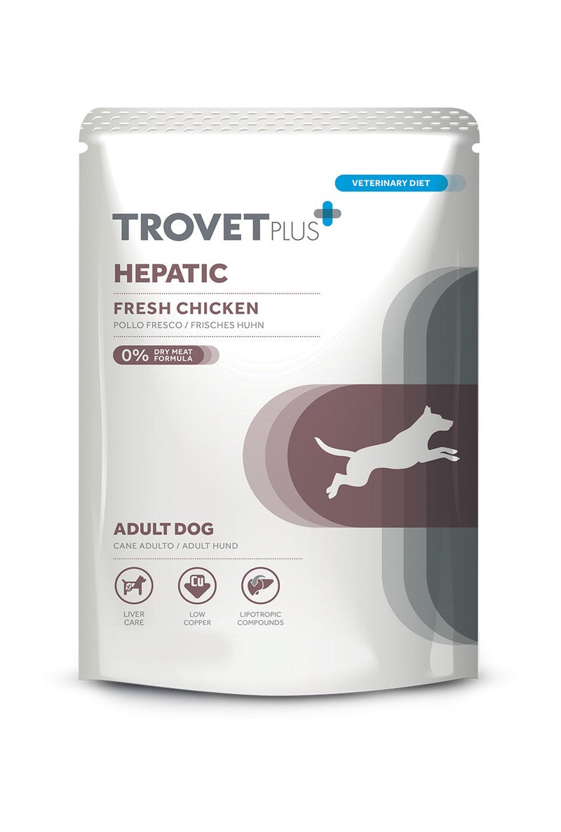 Trovet Trovet Plus Pouch Dog Hepatic Veterinary Diets Wet Food 300g - Image 1