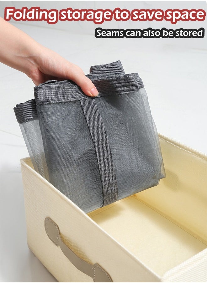 Generic - Laundry Basket, Mesh Lightweight Laundry Basket with Durable Handles, with Sides Pockets for Dorm,Home,Travel & Camping,Beach bag - Image 1