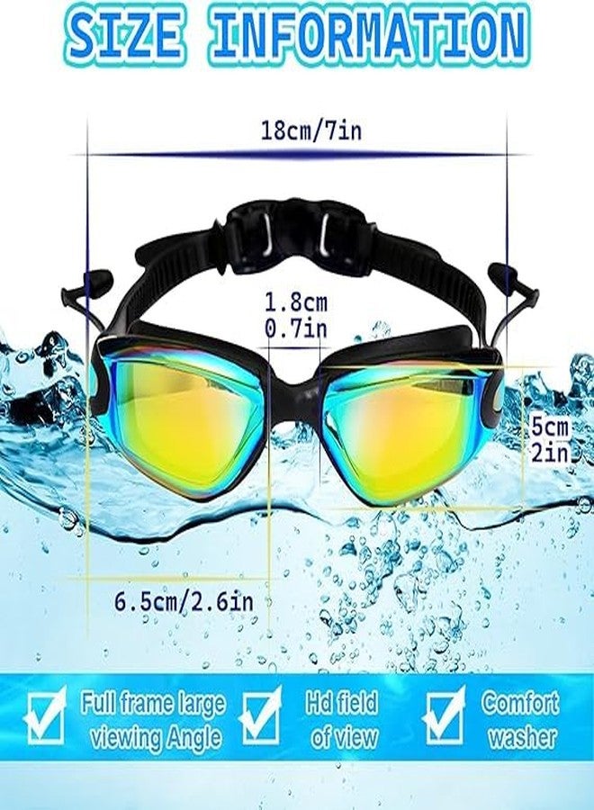VishBin Earplugs Swim Goggles - Comfortable, Leakproof with Built-In Ear Protection - Anti-Fog, Adjustable Swim Goggles for Adults and Kids - Perfect for Swimming, Water Sports, and Pool Activities - Image 2