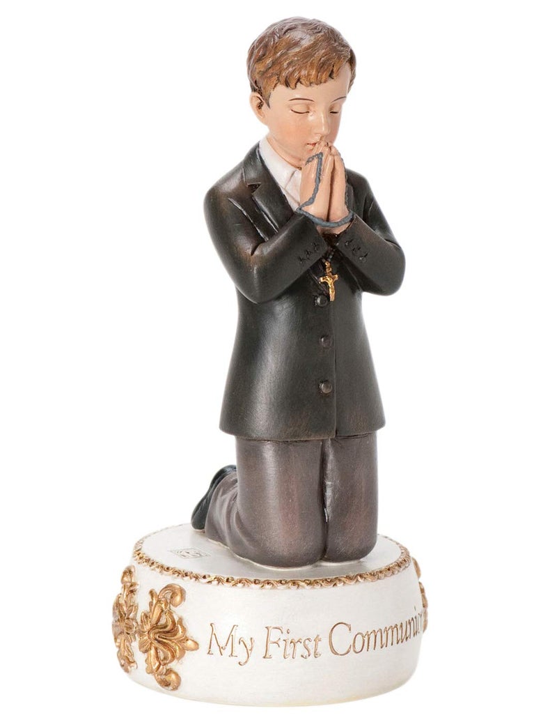 Joseph's Studio by Roman - Communion Collection - First Communion Boy Figure, 5.5" H, Resin and Stone, Tabletop or Desk Display, Decorative, Collection, Durable, Long Lasting - Image 5