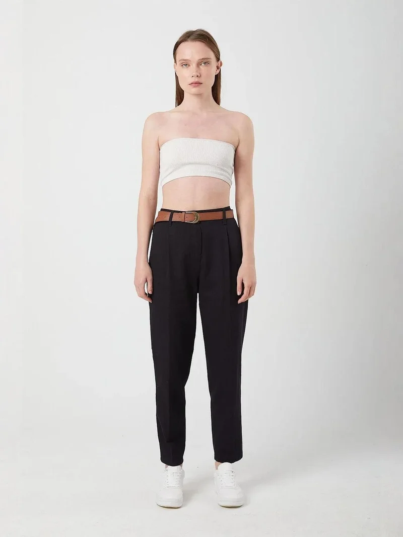 MixRay Mixray Arched Straight Fit Cotton Pants