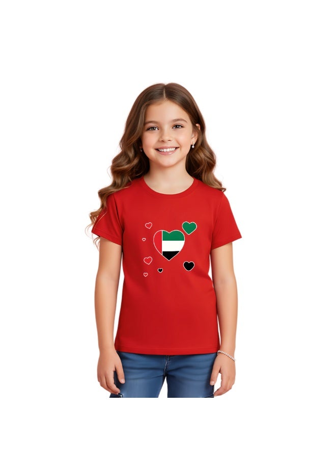 UAE Kids Girls T-Shirt - Gift for Friends and Family - Image 1