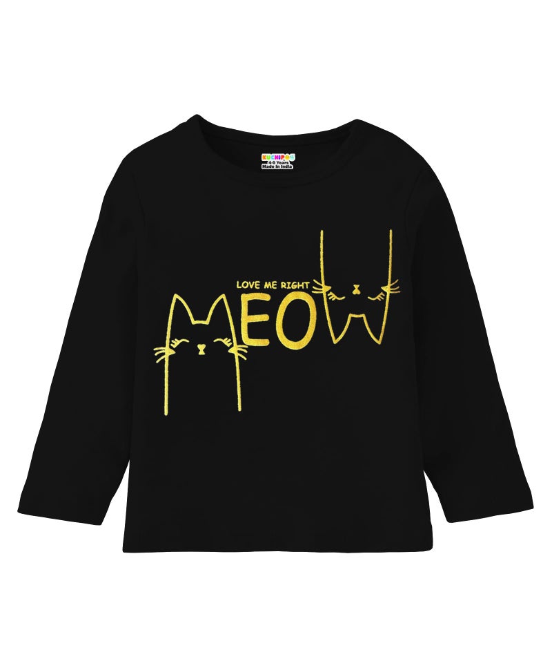 Kuchipoo Girls Regular Fit Full Sleeves Cotton T-Shirts (KUC-TSHRT-458, 13-14 Years, Multi-Colored) - Image 5