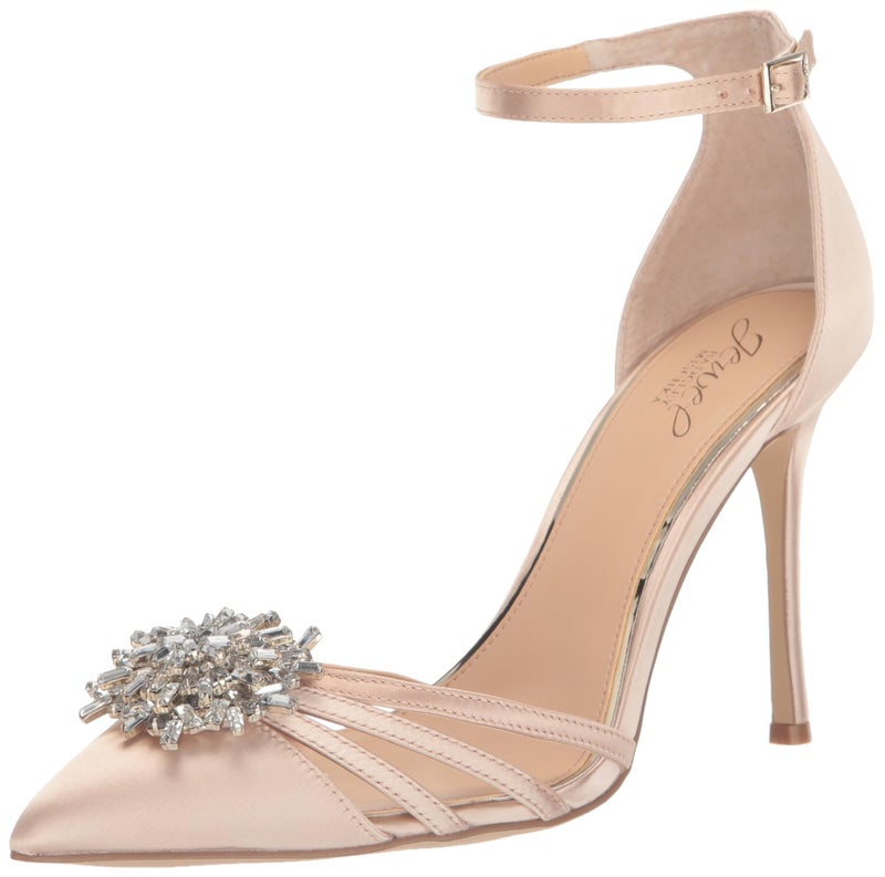 Jewel Badgley Mischka Violette Crystal Pointed Stiletto Heels