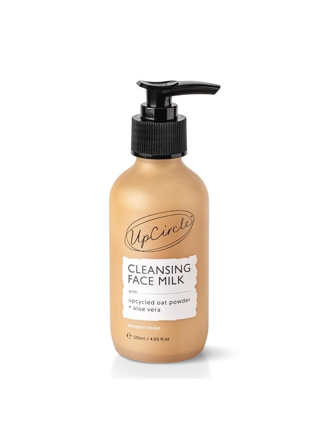 UpCircle - Cleansing Face Milk with Aloe Vera + Oat Powder 4.05oz - Cleansing, Repairing + Nourishing Skin - Vegan + Cruelty-Free - Image 1