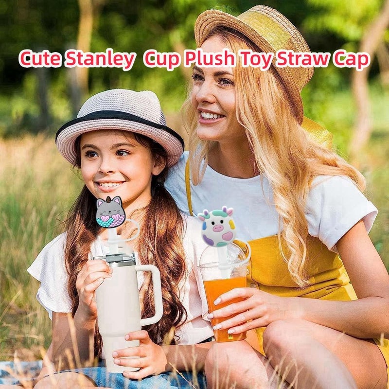 cdsnxore Silicone Stanley Straw Cover, Cute Covers Cap For tumblers, 8mm straw Topper Cap for Stanley Cup. - Image 3