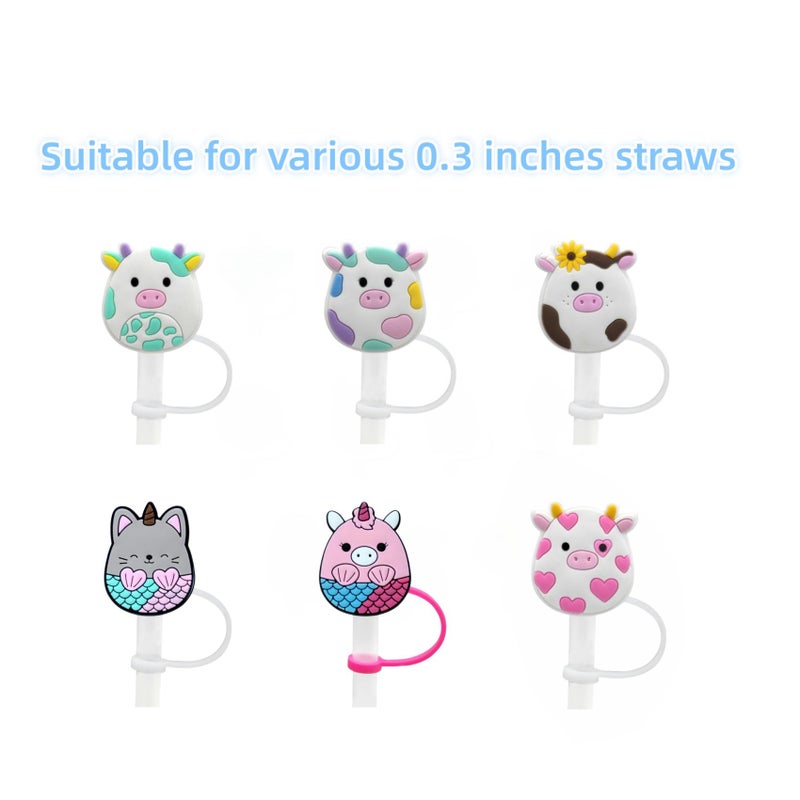cdsnxore Silicone Stanley Straw Cover, Cute Covers Cap For tumblers, 8mm straw Topper Cap for Stanley Cup. - Image 2