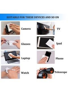 GECLL Eyeglass cleaning wipes 100 Pack Individally Wrapped Glasses Wipes for Eyeglasses Tablets Camera Lenses Cell Phone Laptop Screens Keyboards and Delicate Surfaces  - Image 3