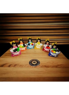 Taşdevri Life Tasdevri Life Zirve Sitting Turkish Delight Girl with Bow Coffee Table Serving Tray Turkish Delight Sugar Bowl 6 Pieces  - Image 3
