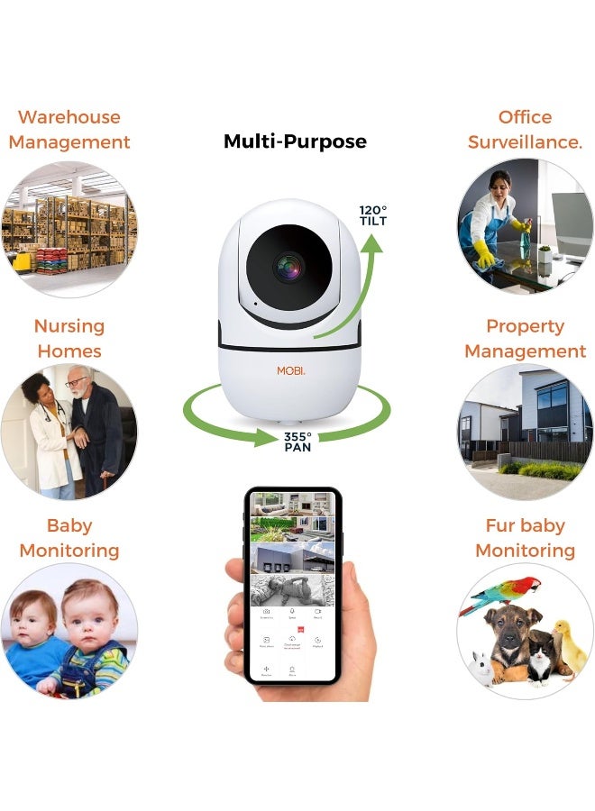 Mobi - MobiCam Indoor Camera - Baby Monitor with Camera and Audio - Smartphone and Wi-Fi Access - Image 4