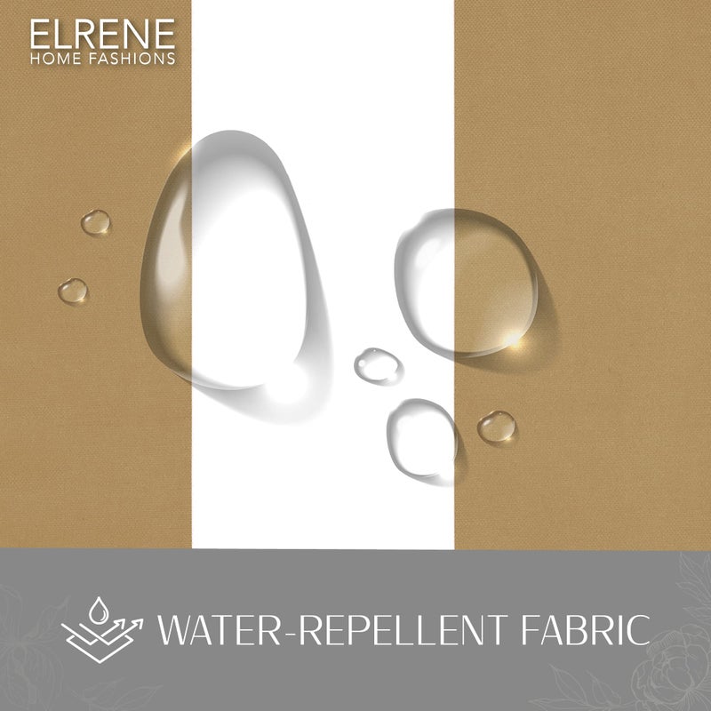 Elrene ستارة داخلية/خارجية من إيلرين هوم فاشن بتصميم خطوط هايلاند، 50 بوصة × 84 بوصة، طبيعي - Image 4