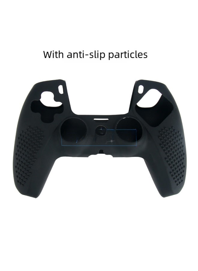 Spray Oil Ps5 Silicone Cover Protective Case For Game Controller Particle Protection Shell Digital Computer Game Console Cover-Product Color:P5 Dot-Green - Image 3