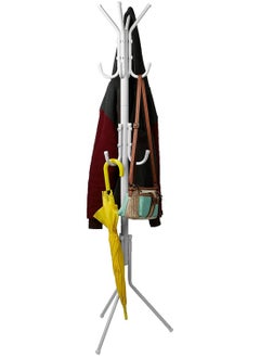 Coat Stands Coat Racks Large Hanger with Shoe Rack Standing Metal Coat Rack Hat Hanger Multiple Hooks Space Saving Umbrella Tree Stand Coat Umbrella Stand hat Shoe Rack Metal