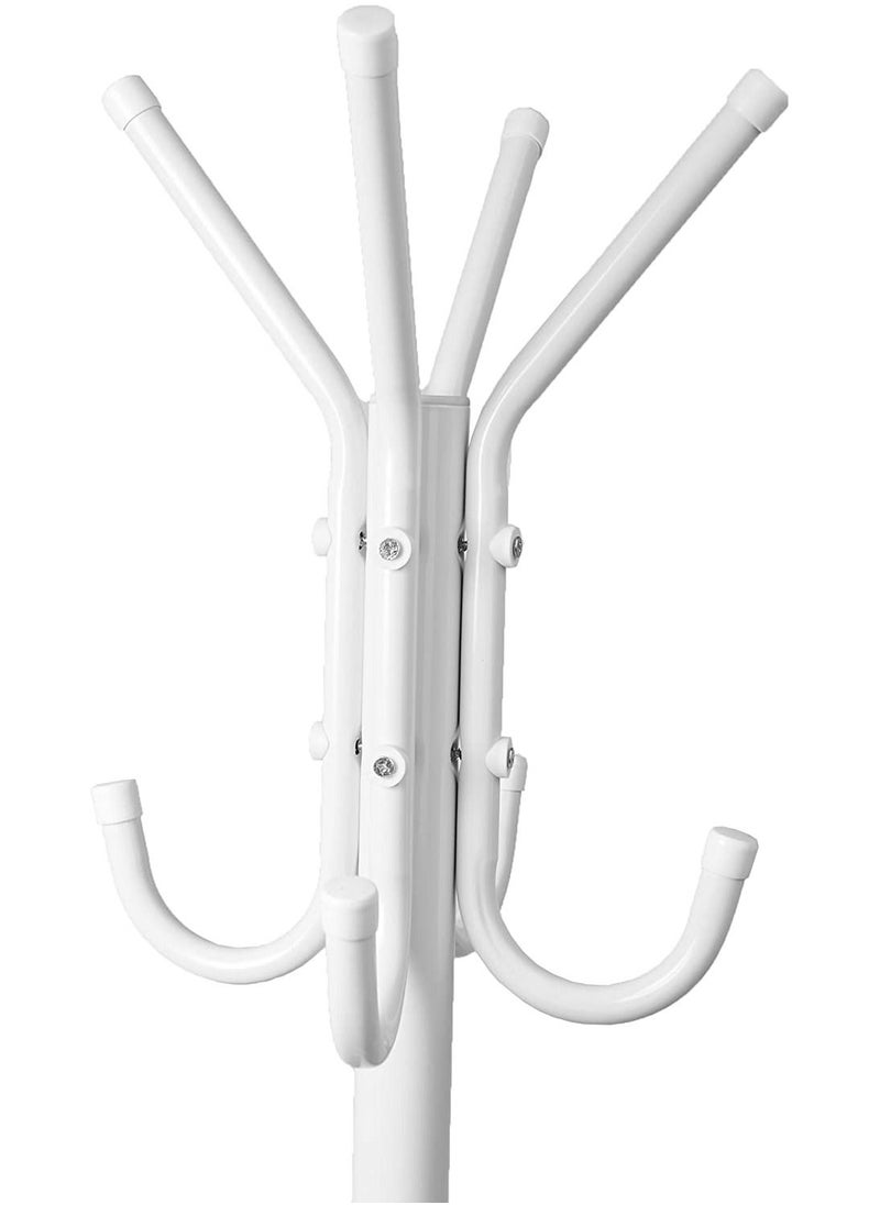 DubaiGallery - Coat Stands Coat Racks Large Hanger with Shoe Rack Standing Metal Coat Rack Hat Hanger Multiple Hooks Space Saving Umbrella Tree Stand Coat Umbrella Stand hat Shoe Rack Metal - Image 1