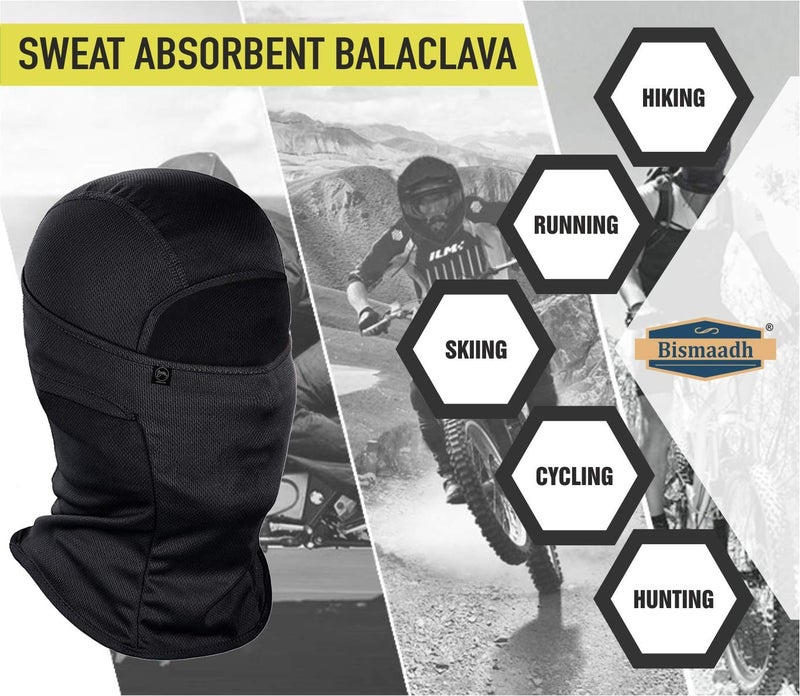 BISMAADH Men's Dry-Fit Face Protection Balaclavas (Balaclava-Parent_Z-Black, Maroon_Free Size) - Image 4