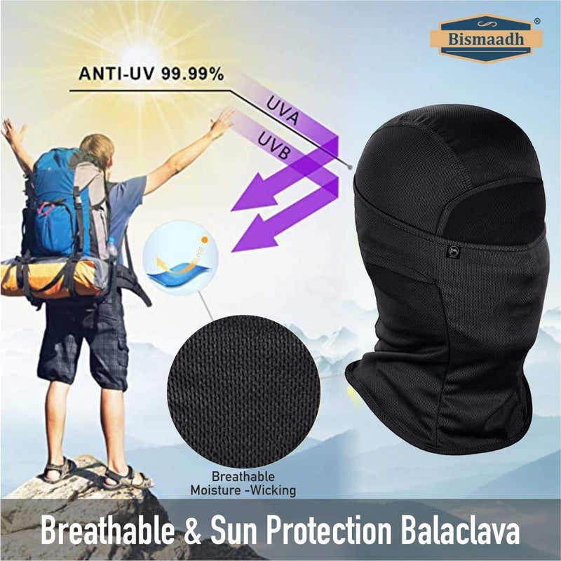 BISMAADH Men's Dry-Fit Face Protection Balaclavas (Balaclava-Parent_Z-Black, Maroon_Free Size) - Image 3