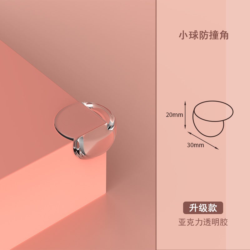 Ball-type Transparent Anti-collision Corner Anti-collision Protection for Children Anti-collision Corner Anti-collision Sticker for Baby Table Corner Soft Bag Corner Protecting small ball