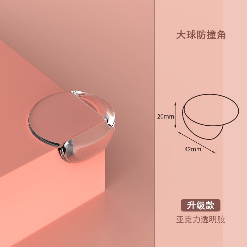 Ball-type Transparent Anti-collision Corner Anti-collision Protection for Children Anti-collision Corner Anti-collision Sticker for Baby Table Corner Soft Bag Corner Protecting small ball - Image 2