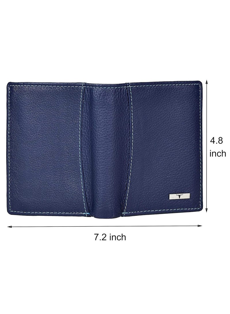 URBANFOREST URBAN FOREST Men's Leather Wallet (UBF130BLU1018, Blue) - Image 5