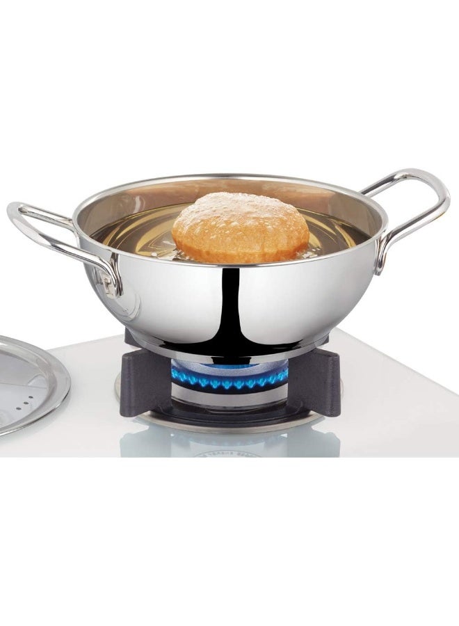 بوروسيل قدر ستانلس ستيل مع غطاء، مناسب للطهي بالحث، قاع ثلاثي الطبقات متين، 1.8 لتر - Image 1