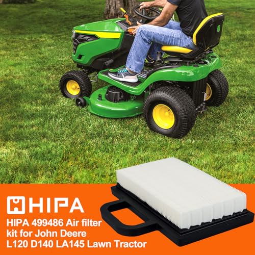 Hipa 499486 698754 Air Filter for Husqvarn YTH2348 John Deere D140 D130 L120 LA145 LA135 LA120 LA130 LA140 LA150 L111 L118 125 Z425 Lawn Mower - Image 2