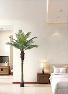 Zvezvia 2.6M Artificial Palm Tree 18 Leaves Outdoor Patio and Indoor Decor,Realistic,Maintenance-Free Tropical Plant  - Image 3