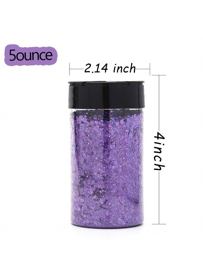 ELABEST Holoqraphic Craft Glitter Bling Sequins 3.5ounce Sparkly Paillette for Crafts, Body Art, Make up, Decoration, Handmade Accessories (Purple) - Image 4