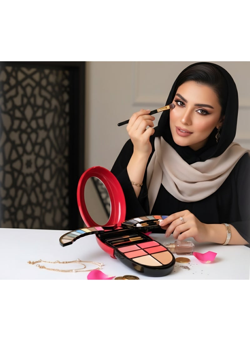 SHAMS Makeup Kit All-in-One Makeup Gift Set | Complete Face Palette for Women | Essential Starter Kit for Beginners & Pros | Multi-Use Beauty Set with Bold, Pigmented Shades - Image 3