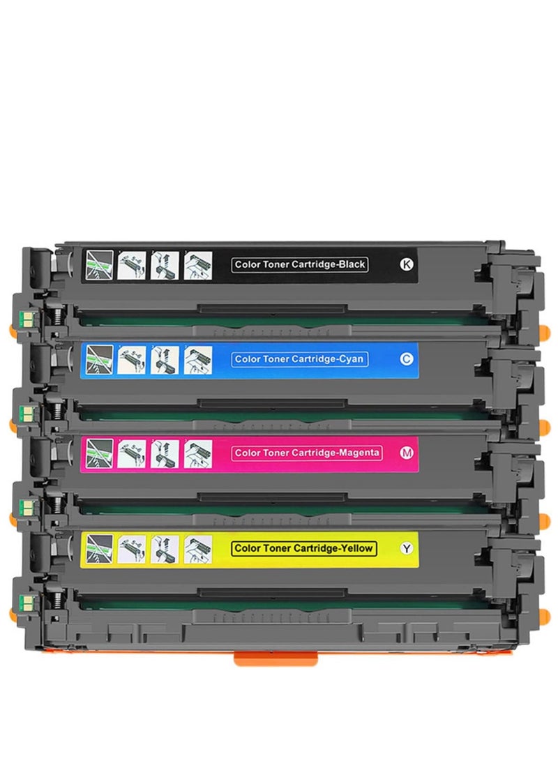 HP Toner 216A Cartridges  (SET) Compatible with HP 216A / W2410A W2411A W2412A W2413A for HP Color Laserjet Pro MFP M183fw M182n M182nw M155a M155nw Printers (Black Cyan Yellow Magenta)