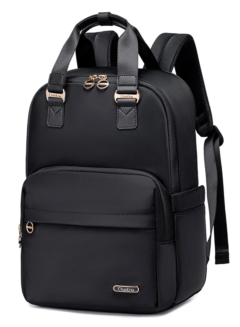 شانتريا حقيبة ظهر نايلون فاخرة للنساء مقاومة للماء متعددة الوظائف مضادة للسرقة للاستخدام اليومي والمكتبي والمدرسي