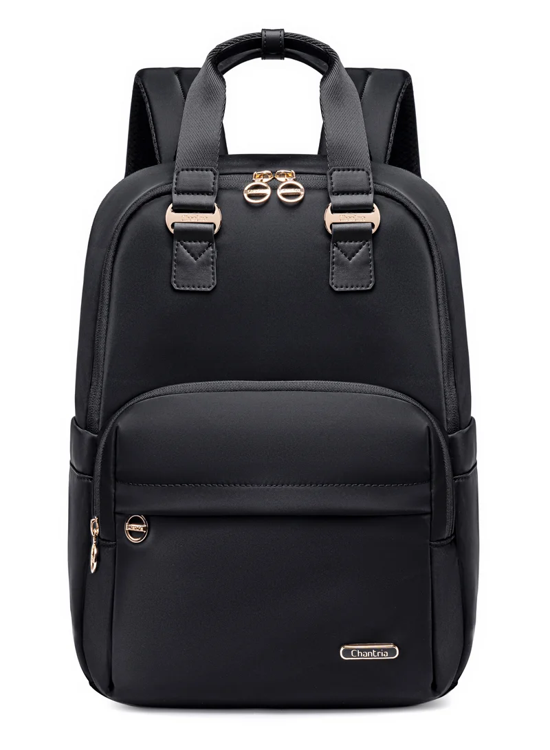 شانتريا حقيبة ظهر نايلون فاخرة للنساء مقاومة للماء متعددة الوظائف مضادة للسرقة للاستخدام اليومي والمكتبي والمدرسي