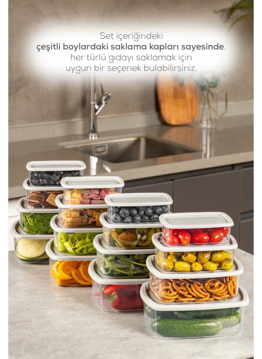 Vienev - 16L Airtight Storage Container Set Gray 4X(250-500-750-1200 Ml) - Image 1