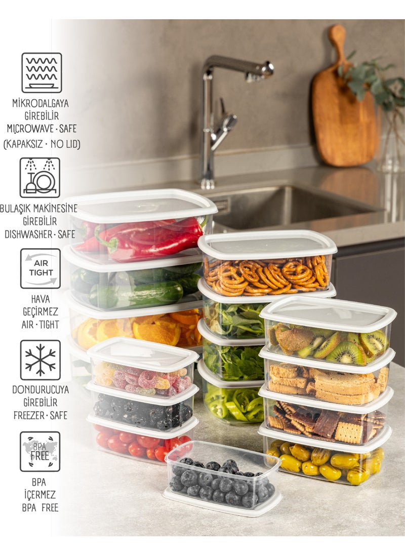 Vienev - 16L Airtight Storage Container Set Gray 4X(250-500-750-1200 Ml) - Image 1